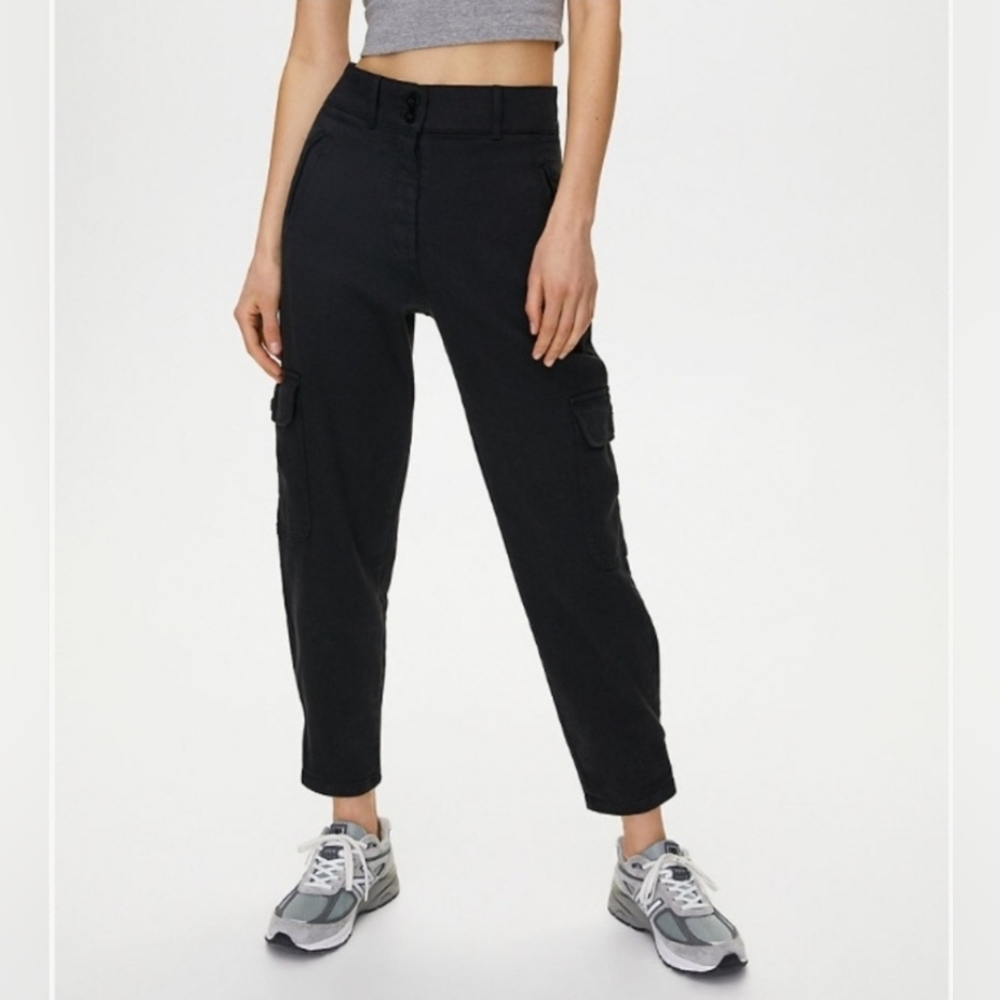 Wilfred Free Modern Cargo Pant Black Size 0 Ankle Length
